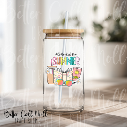 All Booked for Summer  UV DTF Decal