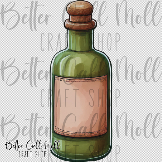 Apothecary Bottle UV DTF Decal