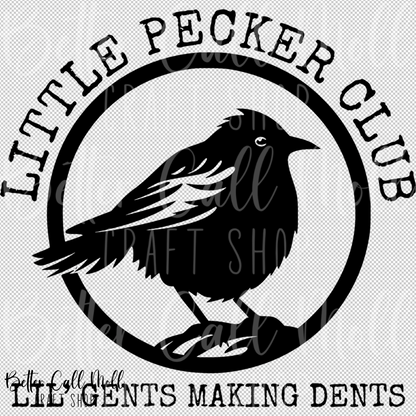 Little Pecker Club UV DTF Decal