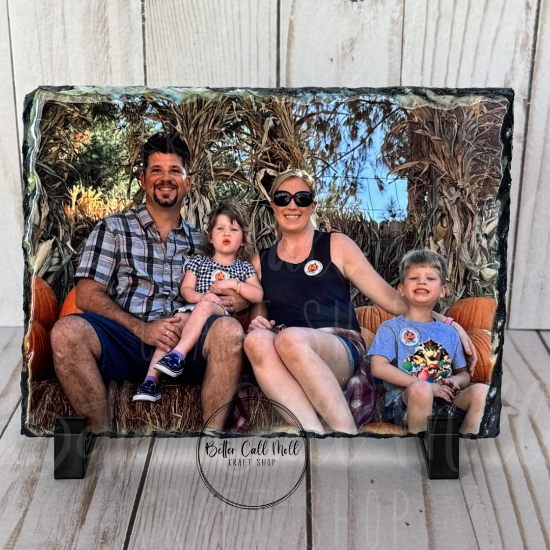 6x8" Rectangle Photo Rock Slate Sublimation Blank