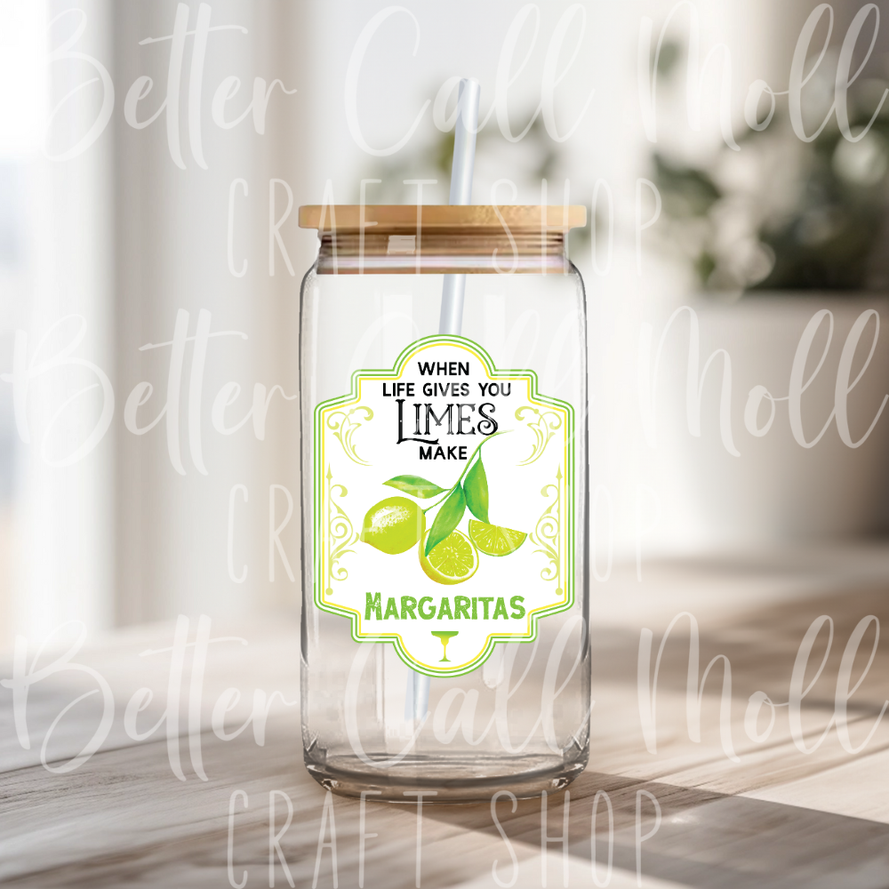 Make Margaritas Label UV DTF Decal