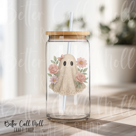 Lace Ghost 2 UV DTF Decal