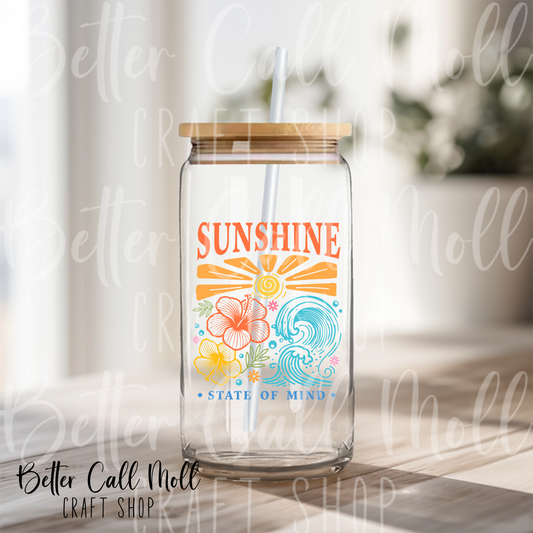 Sunshine State of Mind UV DTF Decal