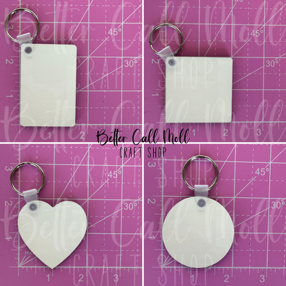 MDF Keychain Sublimation Blank