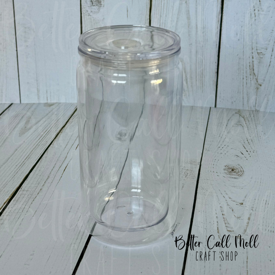 12oz Acrylic SNOW GLOBE Tumbler