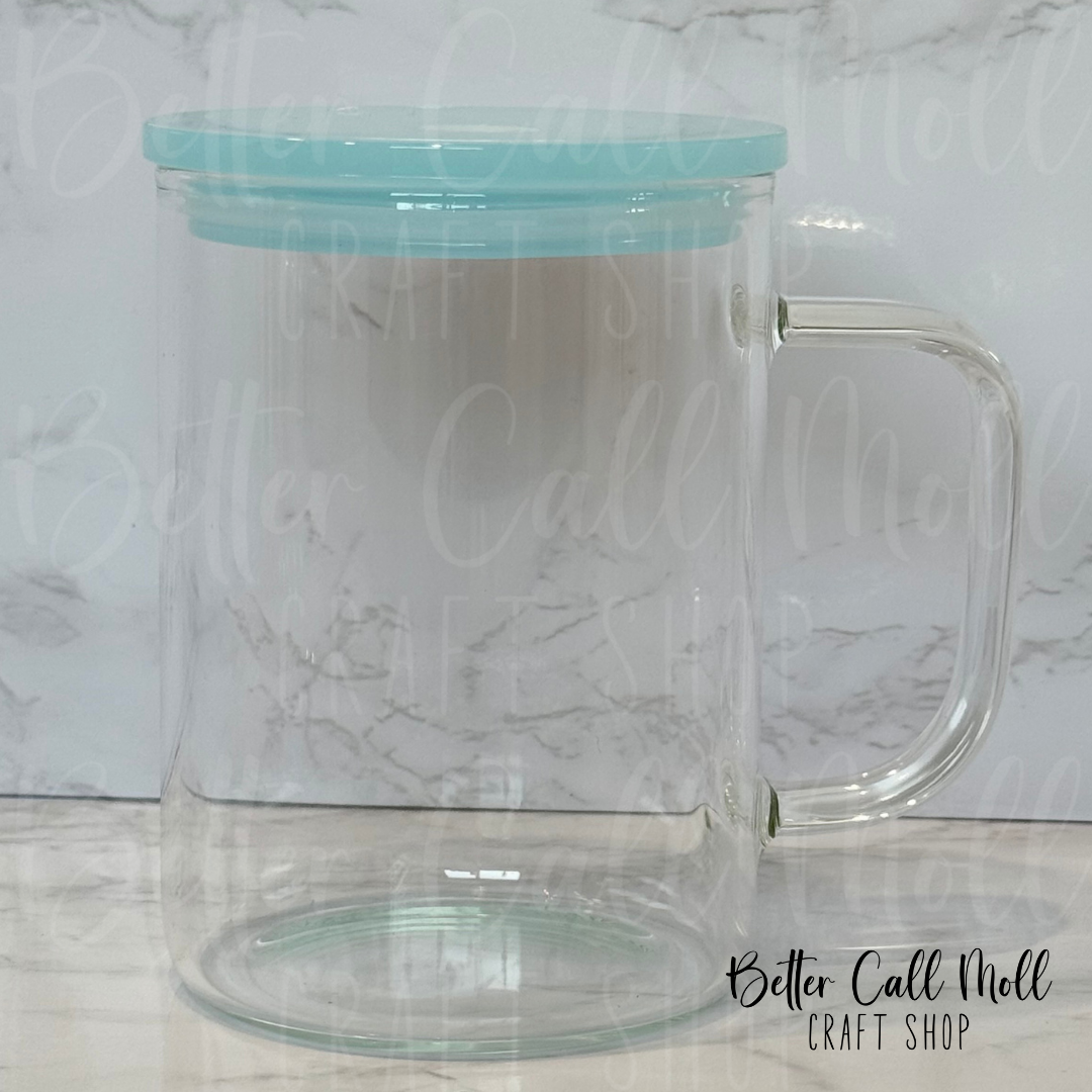 17oz CLEAR Glass Sublimation Mug