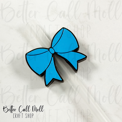 Bow 3D Straw Topper