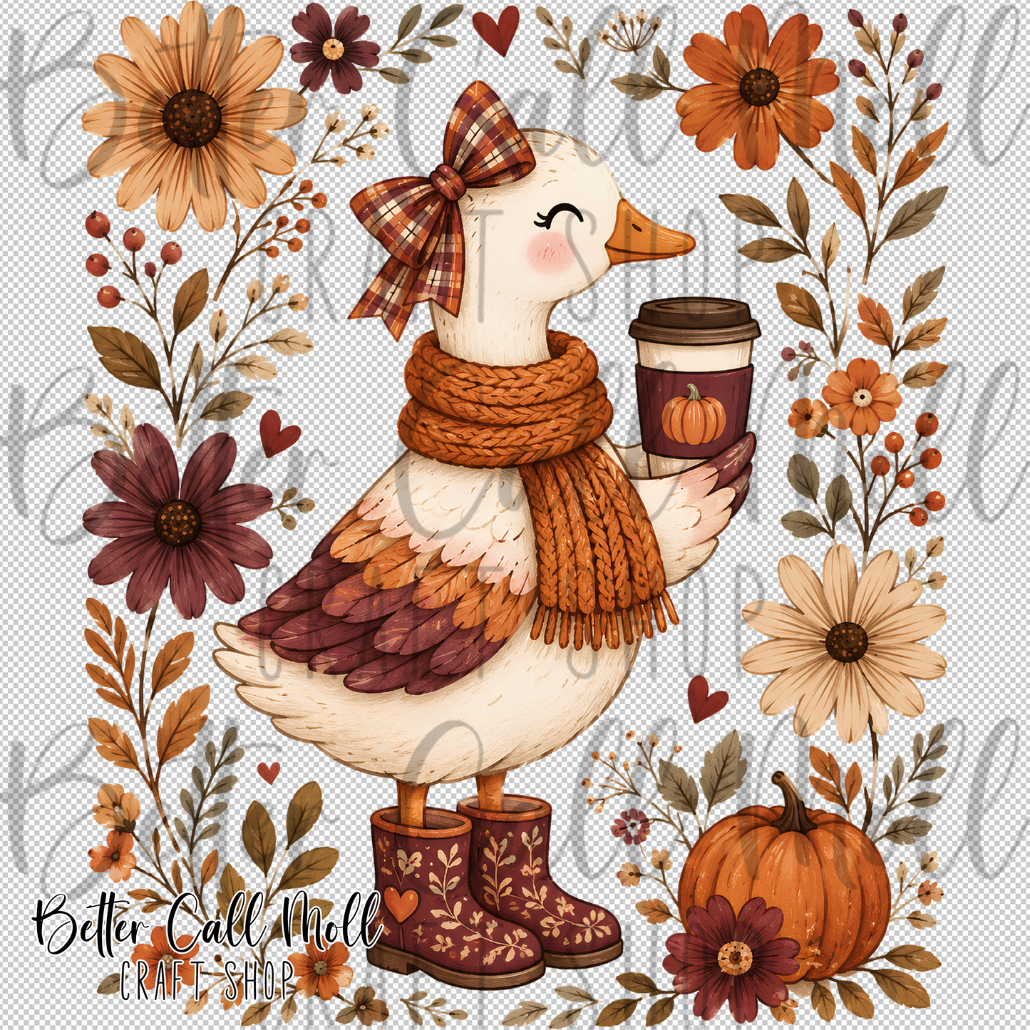 Fall Goose UV DTF Decal