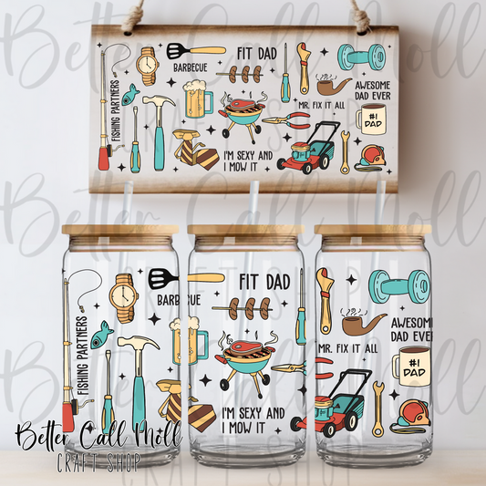 Dad Appreciation UV DTF 16oz Tumbler Wrap
