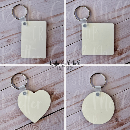 MDF Keychain Sublimation Blank