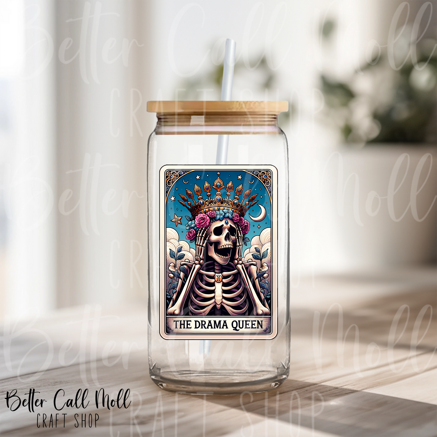 The Drama Queen Tarot UV DTF Decal