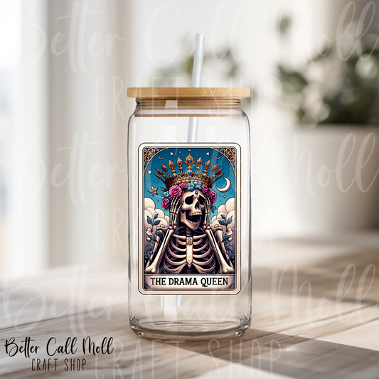 The Drama Queen Tarot UV DTF Decal