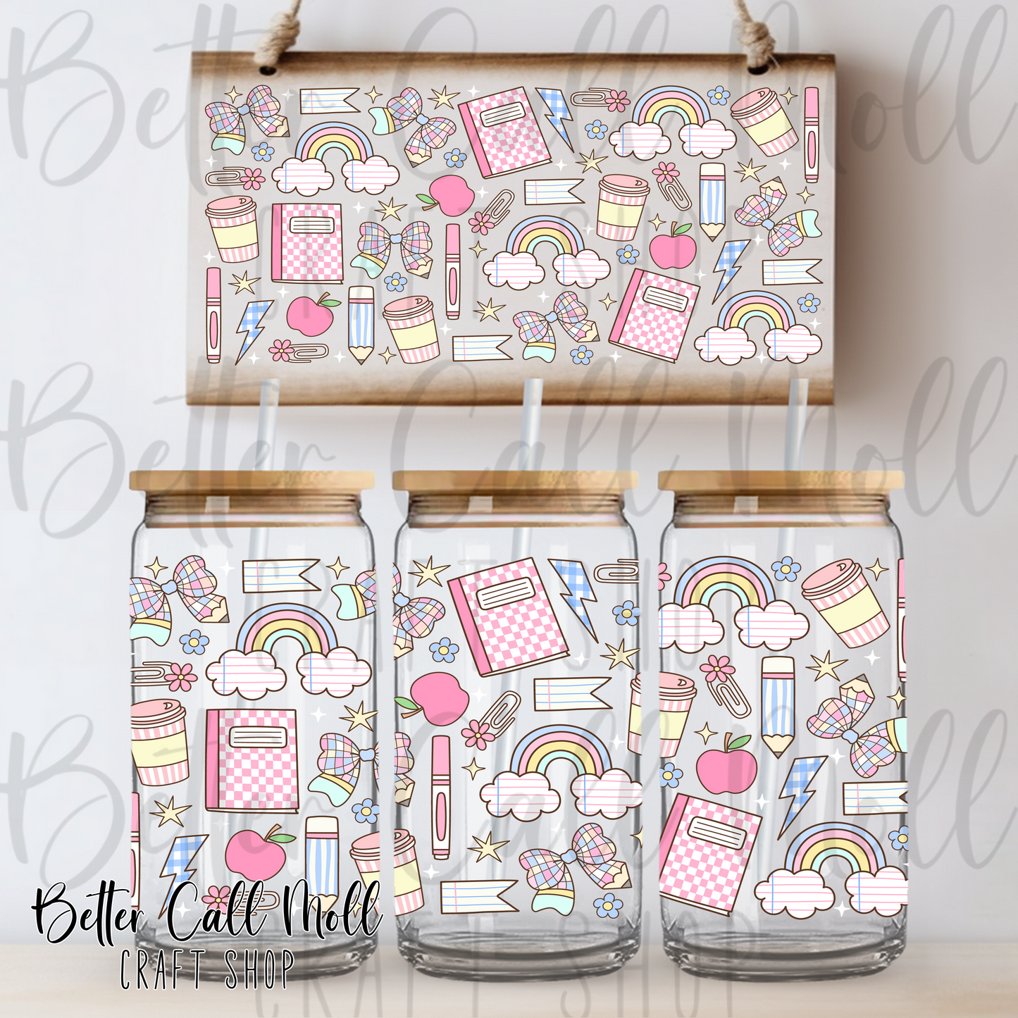 Groovy Teacher UV DTF 16oz Tumbler Wrap