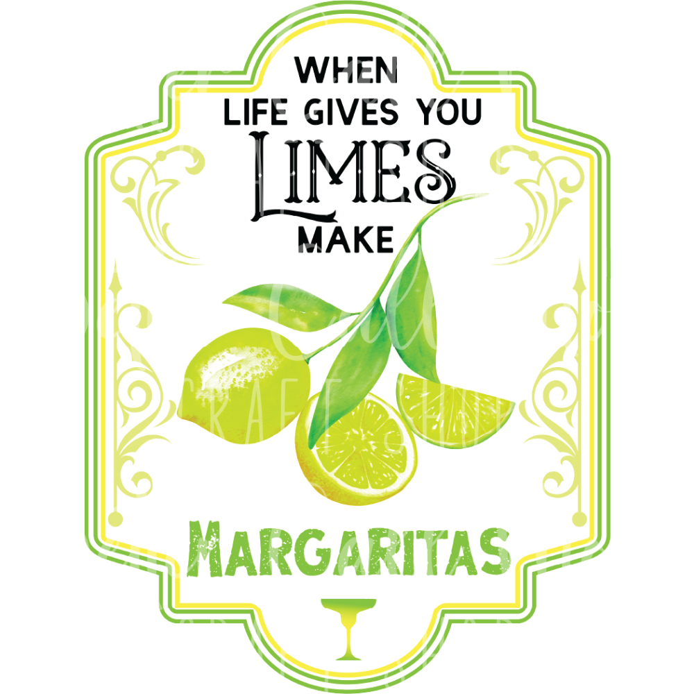 Make Margaritas Label UV DTF Decal