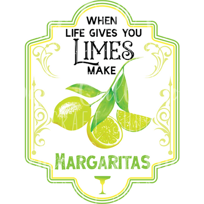 Make Margaritas Label UV DTF Decal