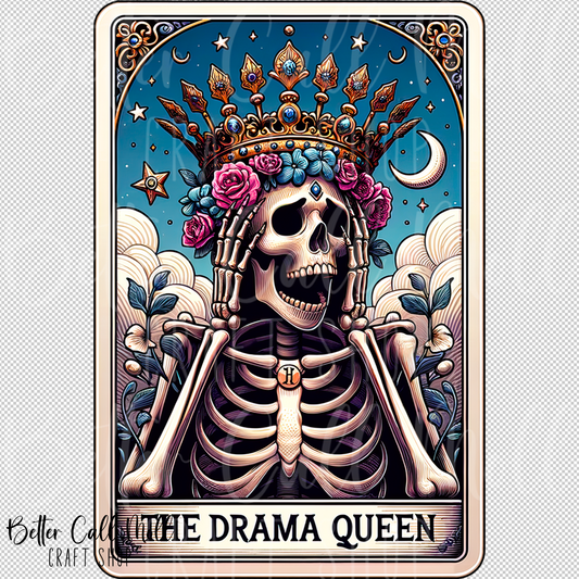 The Drama Queen Tarot UV DTF Decal