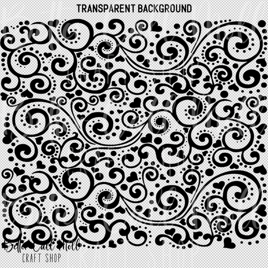 Hearts Tooled Leather UV DTF 20oz Skinny Tumbler Wrap