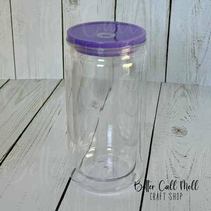 12oz Acrylic SNOW GLOBE Tumbler - *NEW* Leak Proof Design!