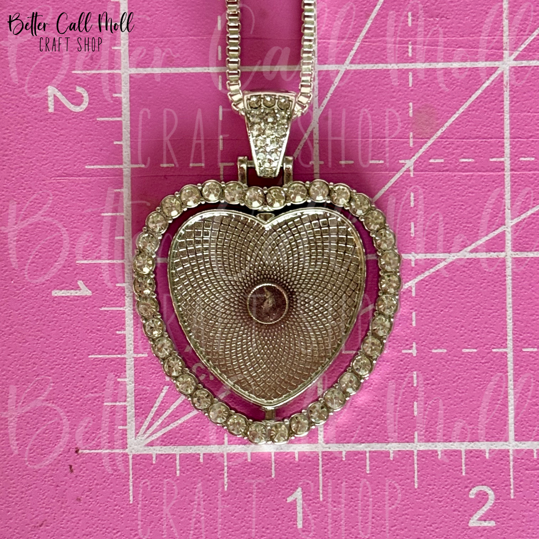*NEW* Rotating Heart Necklace Sublimation Blank