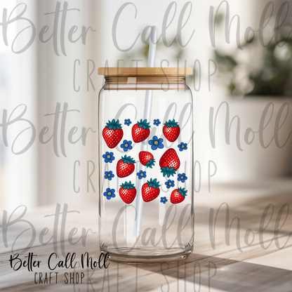 Strawberries UV DTF Decal