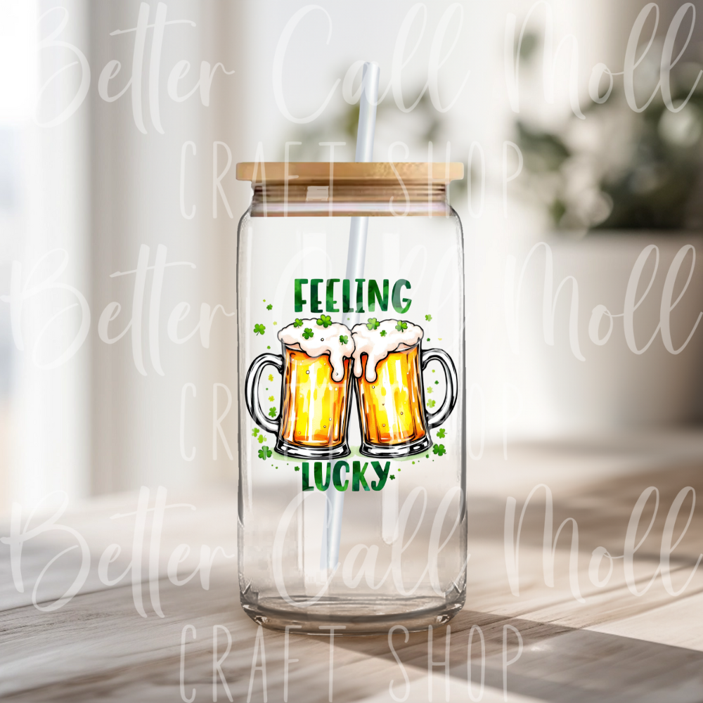 D126 - Feeling Lucky Beers UV DTF Decal