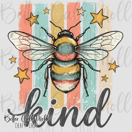 Bee Kind UV DTF Decal