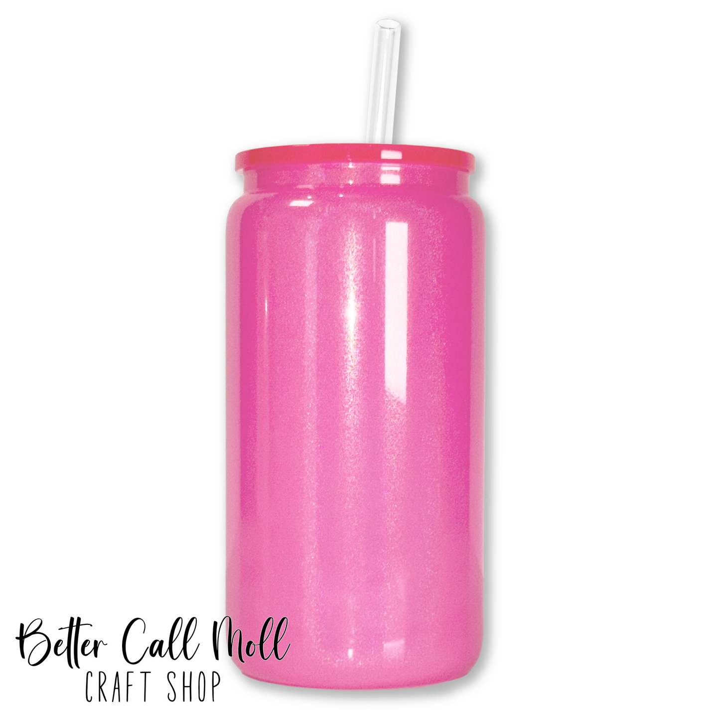 16oz Holographic Shimmer GLASS Sublimation Tumbler