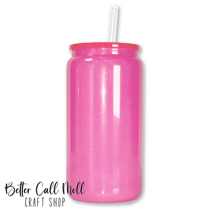 16oz Holographic Shimmer GLASS Sublimation Tumbler