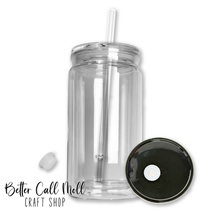 12/16oz Acrylic SNOW GLOBE Tumbler