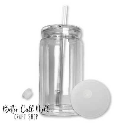 12/16oz Acrylic SNOW GLOBE Tumbler