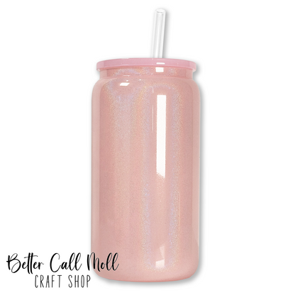 16oz Holographic Shimmer GLASS Sublimation Tumbler