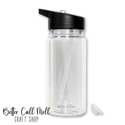 10oz Acrylic Sport SNOW GLOBE Sport Tumbler