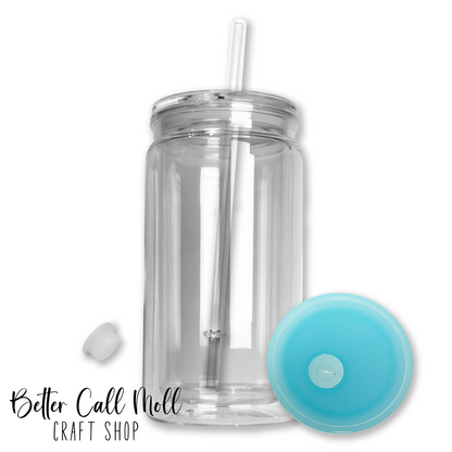 12/16oz Acrylic SNOW GLOBE Tumbler