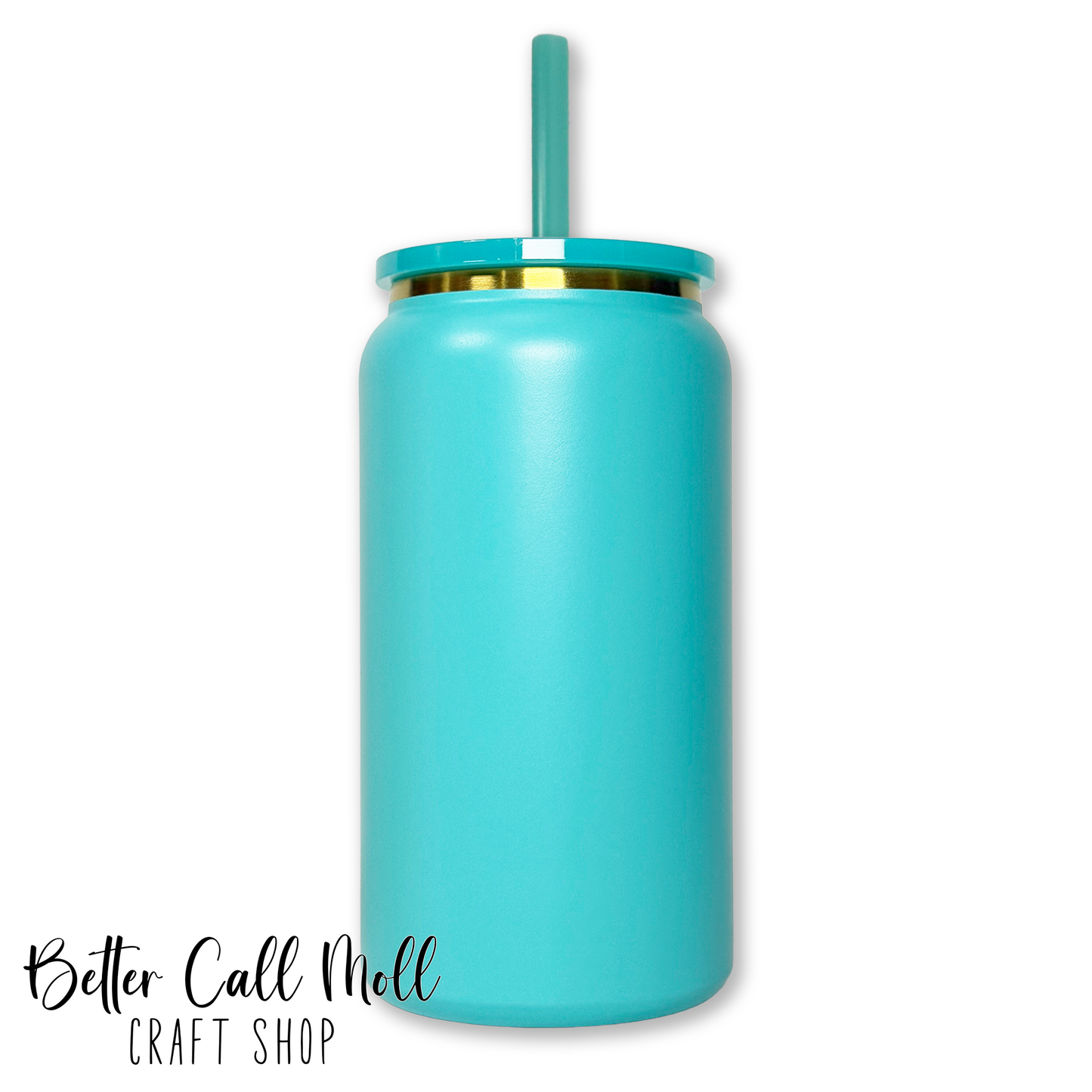 16oz Gold Plated Powder Coated STAINLESS STEEL Tumbler | Multiple Colors Available