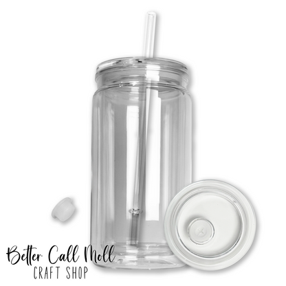 12/16oz Acrylic SNOW GLOBE Tumbler