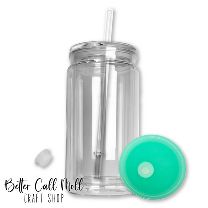 12/16oz Acrylic SNOW GLOBE Tumbler