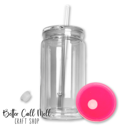 12/16oz Acrylic SNOW GLOBE Tumbler