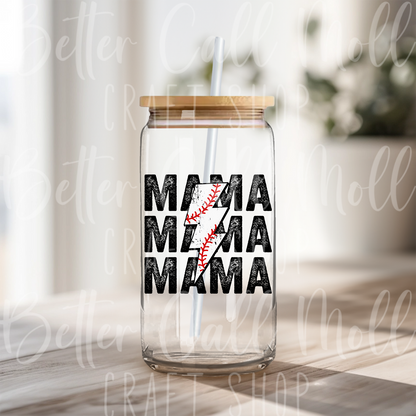 D143 - Baseball Mama UV DTF Decal
