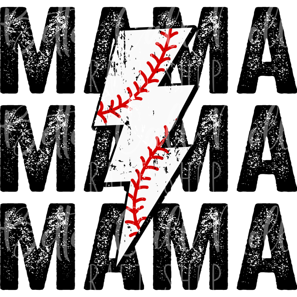 Baseball Mama UV DTF Decal