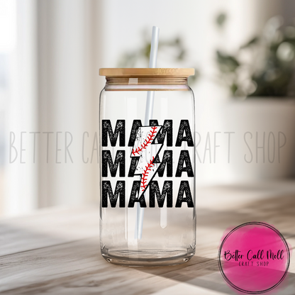 Baseball Mama UV DTF Decal