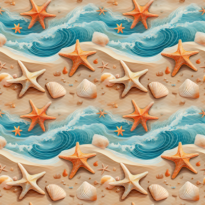 Beach 1 Digital Seamless Pattern