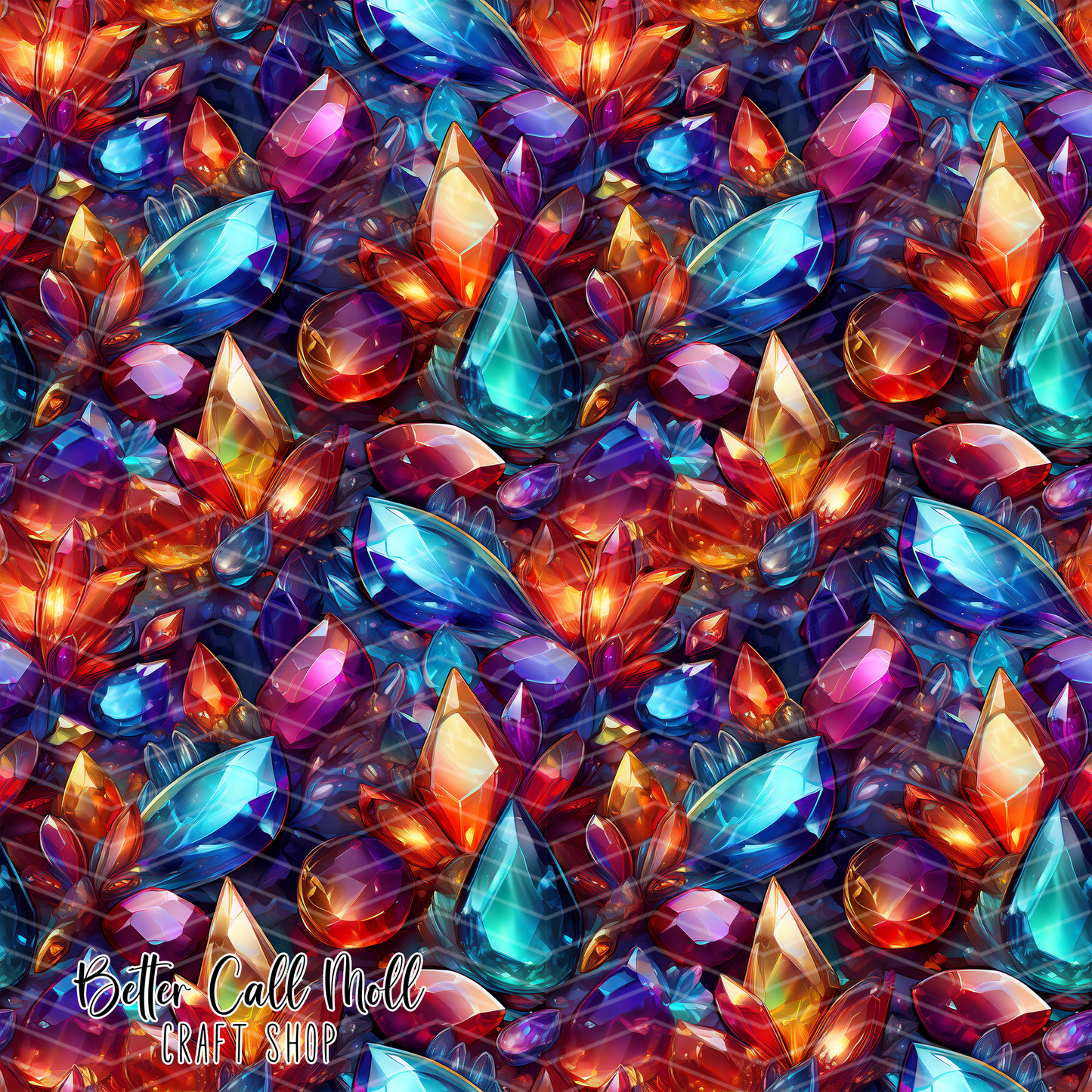 Bold Gems Printed Vinyl