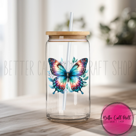 Colorful Butterfly UV DTF Decal