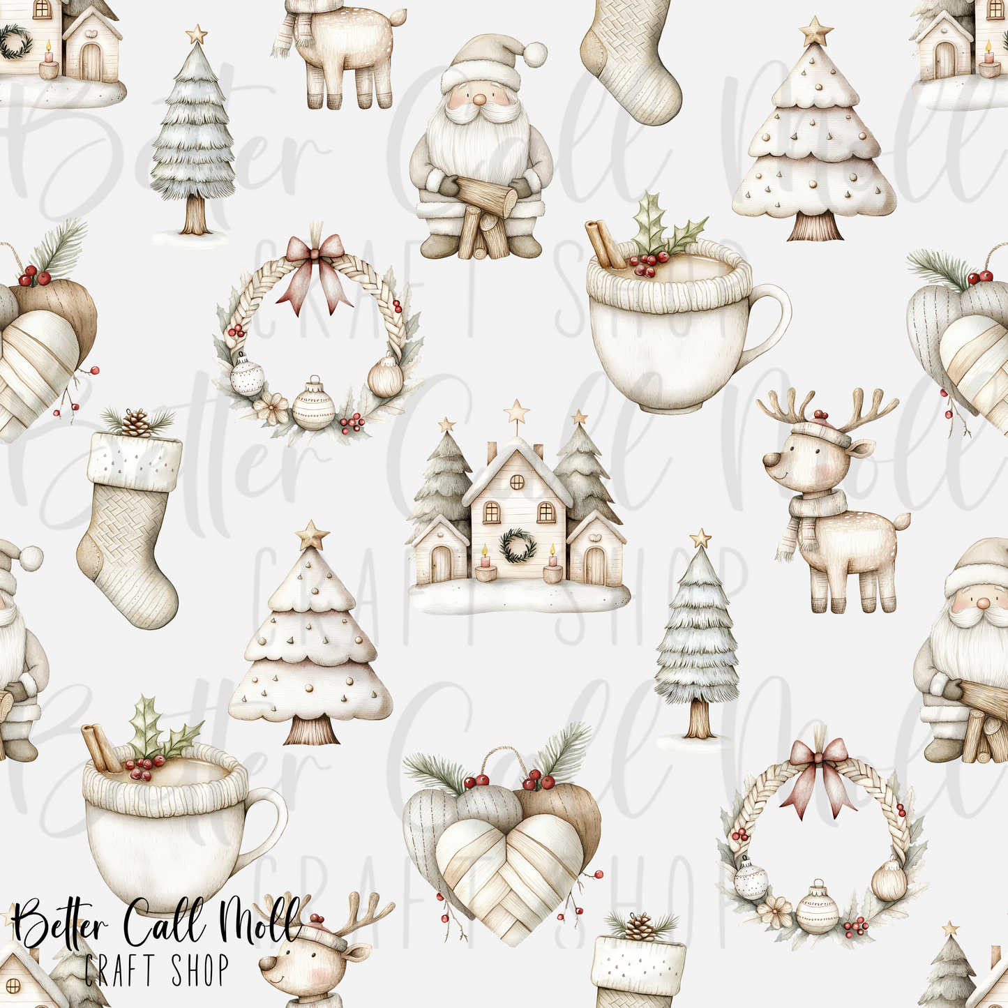 Cozy Winter Digital Seamless Pattern
