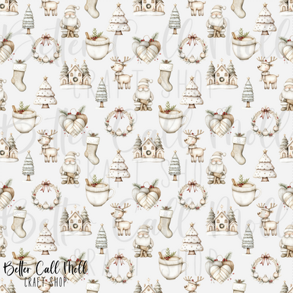 Cozy Winter Digital Seamless Pattern