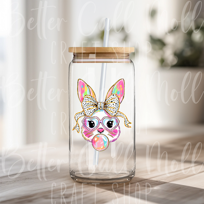 D144 - Easter Bunny Bubble Gum UV DTF Decal