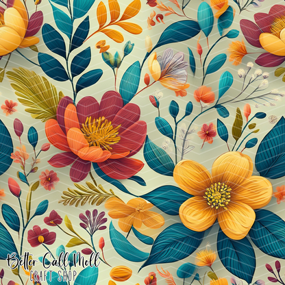 Florals 3 Digital Seamless Pattern