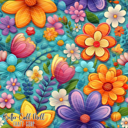 Florals 4 Digital Seamless Pattern