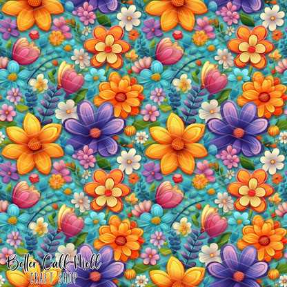 Florals 4 Digital Seamless Pattern