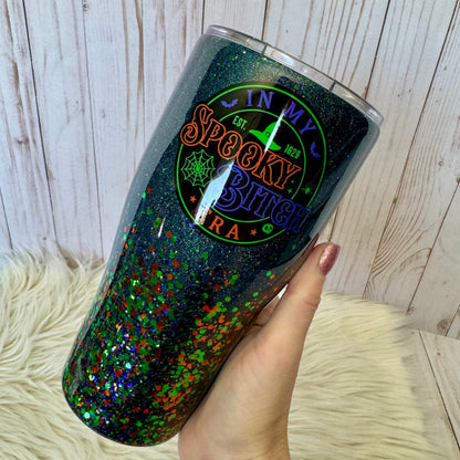 30oz Spooky B*tch Insulated Stainless Steel Coated Tumbler